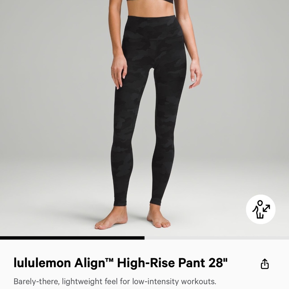 Lululemon Align leggings sz 8, Inseam 28